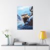 The Otter Wave Painting – Fine Art Print Canvas Gallery Wraps