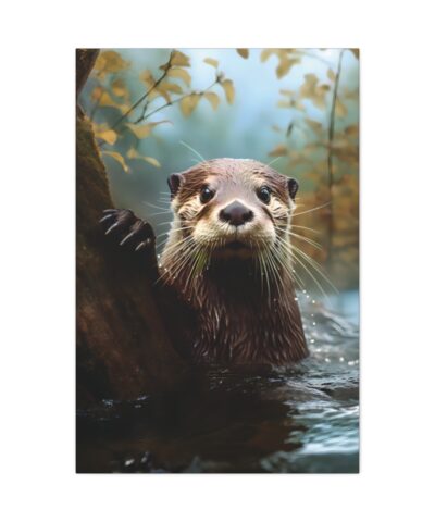 93946 21 400x480 - Otter in the Morning Painting - Fine Art Print Canvas Gallery Wraps