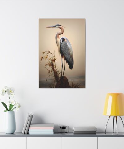 93946 40 400x480 - Minimalism Great Blue Heron Painting - Fine Art Print Canvas Gallery Wraps