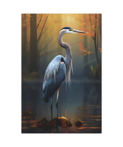 Great Blue Heron Evening Fine Art Print Canvas Gallery Wraps