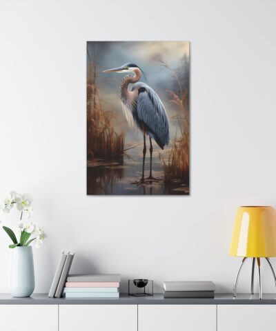 93946 60 400x480 - Great Blue Heron Morning Painting - Fine Art Print Canvas Gallery Wraps