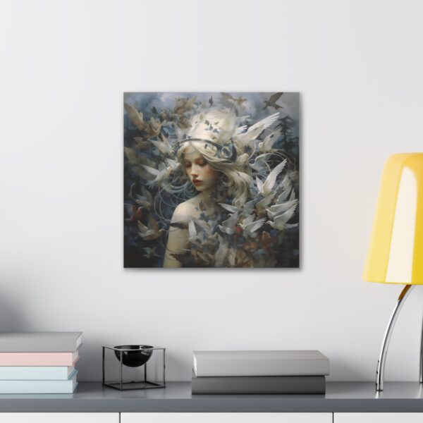 Freya, the Norse Goddess of Love, Fertility, and War Art Painting on Canvas Wrap