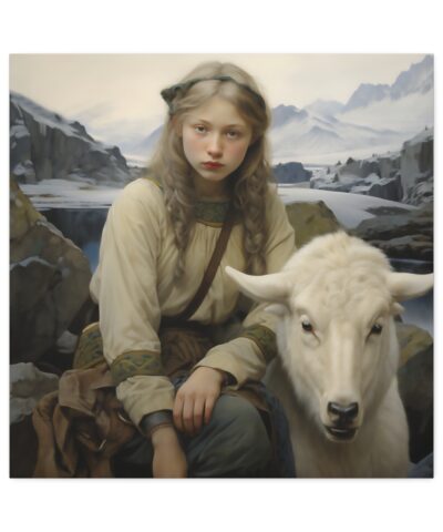 93951 29 400x480 - Freya the Norse Goddess in Human Form Art Painting on Canvas Wrap