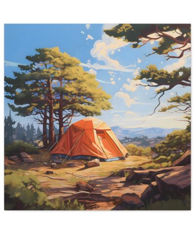 93951 33 400x480 - Vintage Camping in Maine Art Poster Print on Canvas Wrap