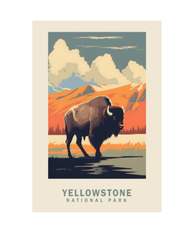 Yellowstone Park Travel Poster