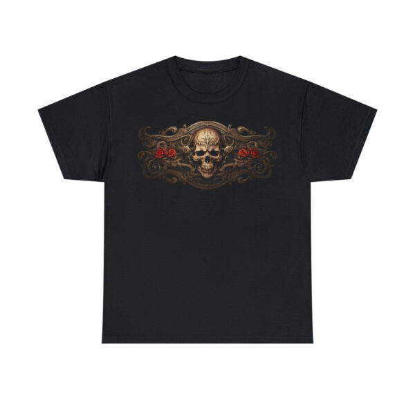 Medieval Viking Skull & Roses T-Shirt