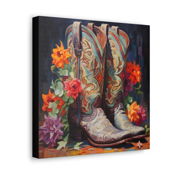 Cowgirl Boots Canvas Wall Art