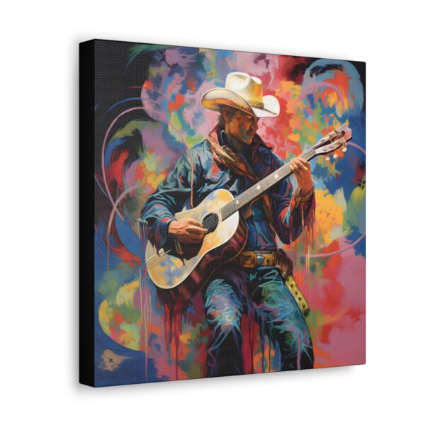 Cowboy Guitar Player Canvas Wall Art