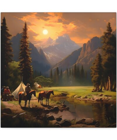 38113 13 400x480 - Cowboy Camp Canvas Wall Art