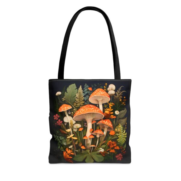 Vintage Mushroom Wildflowers Tote Bag