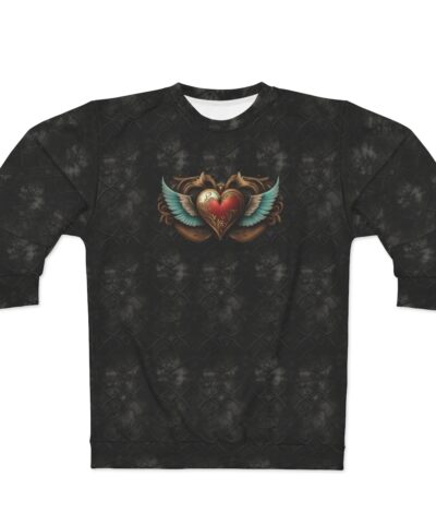 Goth Flying Heart Sweatshirt
