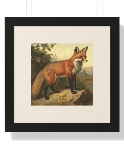 69666 12 400x480 - Vintage Wildlife Red Fox Framed Print