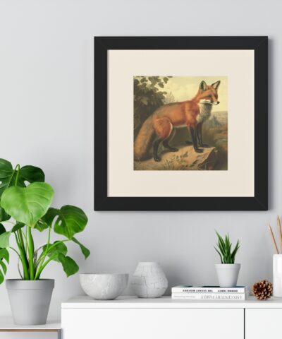 69666 13 400x480 - Vintage Wildlife Red Fox Framed Print