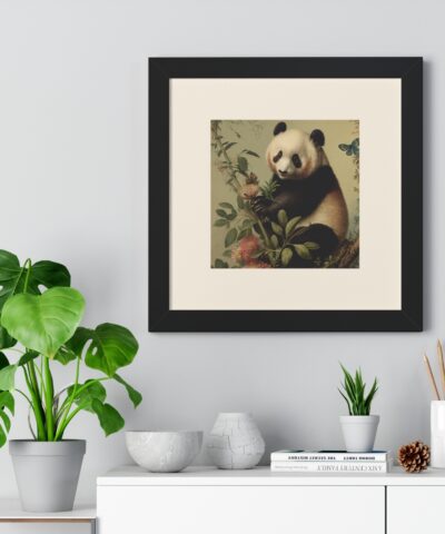 69666 25 400x480 - Vintage Wildlife Panda Bear Framed Print