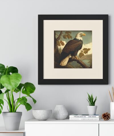 69666 70 400x480 - Vintage Wildlife Bald Eagle Framed Poster