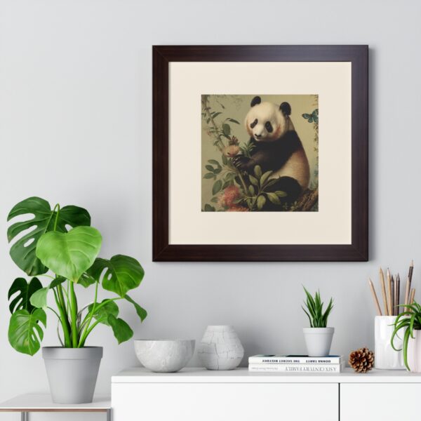 Vintage Wildlife Panda Bear Framed Print