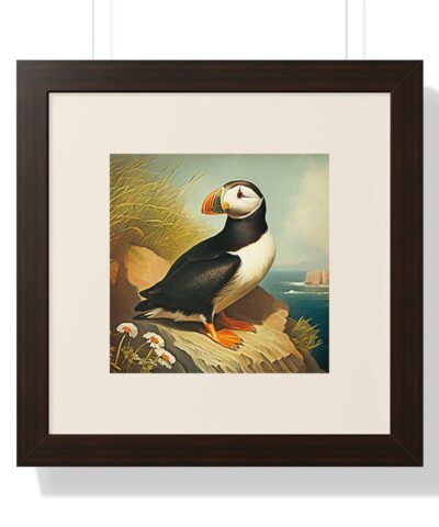 69673 27 400x480 - Vintage Wildlife Puffin Framed Print