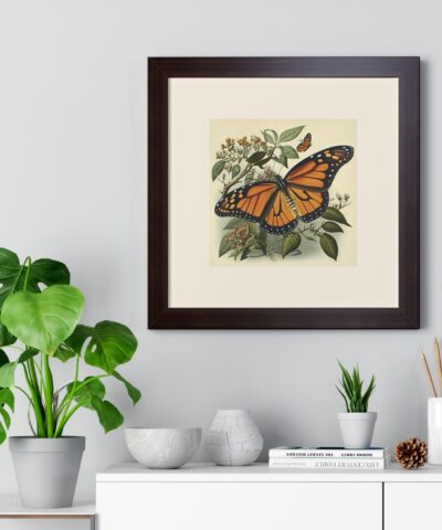 69673 40 400x480 - Vintage Wildlife Monarch Butterfly Framed Print