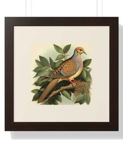 Vintage Wildlife Mourning Dove Framed Print
