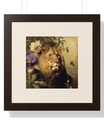 69673 60 400x480 - Vintage Wildlife African Lion Framed Print