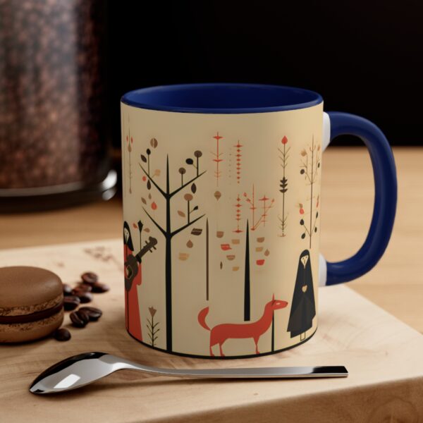 Medieval Folk Art Musician Coffee Mug