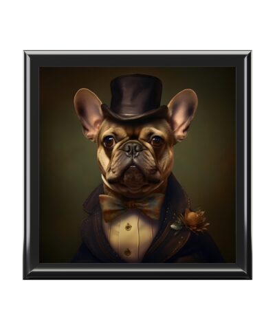 72880 111 400x480 - French Bulldog Wearing a Top Hat Art Print Gift and Jewelry Box