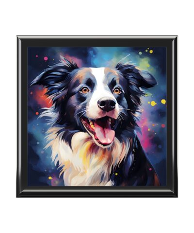72880 120 400x480 - Whimsical Border Collie Art Print Gift and Jewelry Box