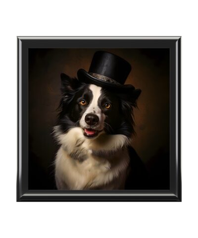 72880 129 400x480 - Border Collie with Top Hat Art Print Gift and Jewelry Box