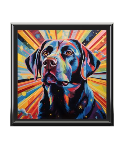 Pop Art Labrador Retriever Art Print Gift and Jewelry Box