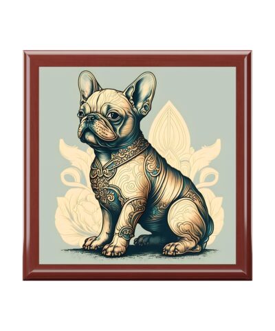 72882 105 400x480 - Art Nouveau French Bulldog Portrait Art Print Gift and Jewelry Box