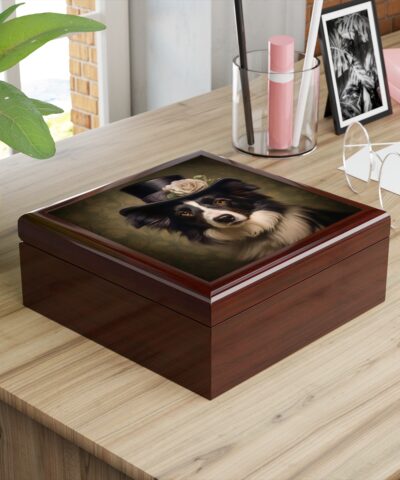 72882 127 400x480 - Lady Border Collie in New Hat Art Print Gift and Jewelry Box