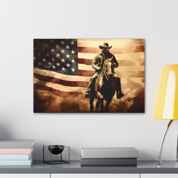 American Cowboy Canvas Wrap