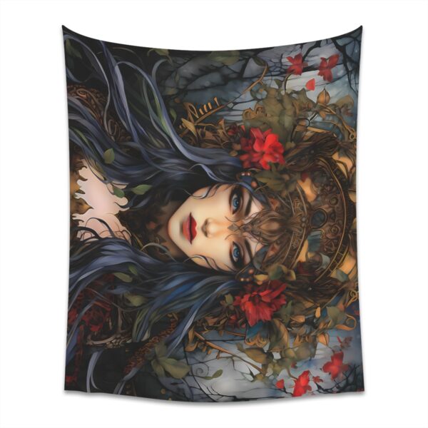 Gothic Freya the Norse Goddess Printed Wall Tapestry