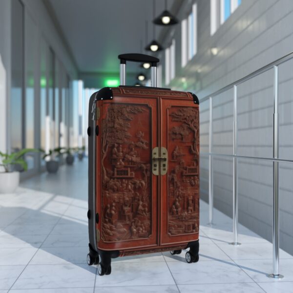 Artisan Carved Cabinet Suitcase