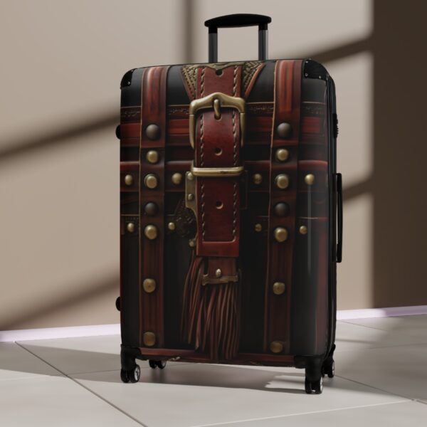 Leather Strap Suitcase