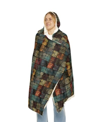 91883 100 400x480 - Grunge Pattern Hoodie Blanket - Sherpa or Micro-Fleece Options