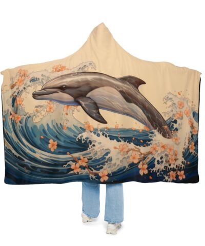 91883 105 400x480 - Japandi Dolphin Hoodie Blanket - Sherpa or Micro-Fleece Options