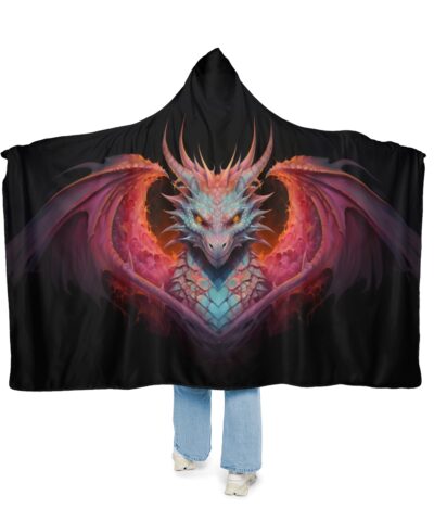 91883 108 400x480 - Psychedelic Dragon  Hoodie Blanket - Sherpa or Micro-Fleece Options