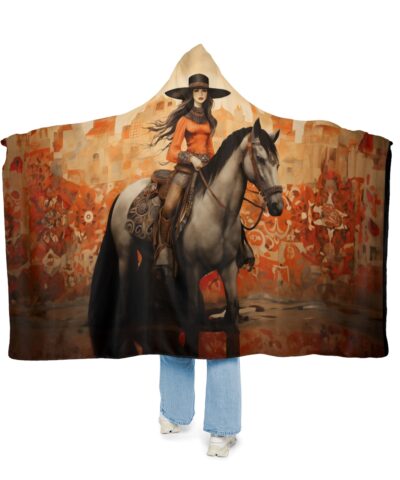 Taos Cowgirl Hoodie Blanket