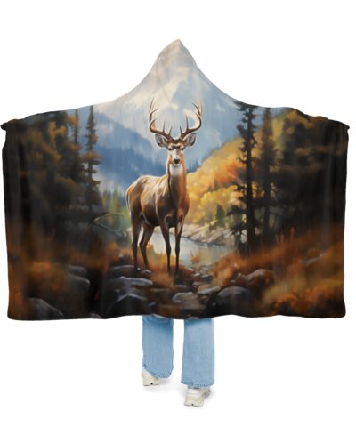 Buck Deer Hoodie Blanket