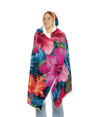 91883 34 400x480 - Hibiscus Flower Hoodie Blanket