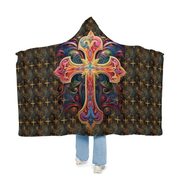 Christian Cross Hoodie Blanket