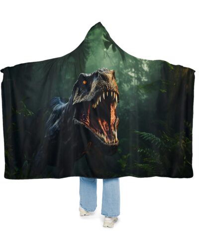 91883 75 400x480 - T-Rex Dinosaur Hoodie Blanket - Sherpa or Micro-Fleece