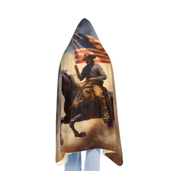 American Cowboy Hoodie Blanket – Sherpa or Micro-Fleece Options