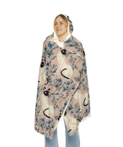 Siamese Cat Hoodie Blanket – Sherpa or Micro-Fleece Options