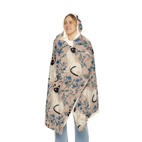 Siamese Cat Hoodie Blanket – Sherpa or Micro-Fleece Options
