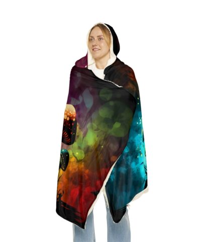 91883 97 400x480 - Magic Mushroom Hoodie Blanket - Sherpa or Micro-Fleece Options