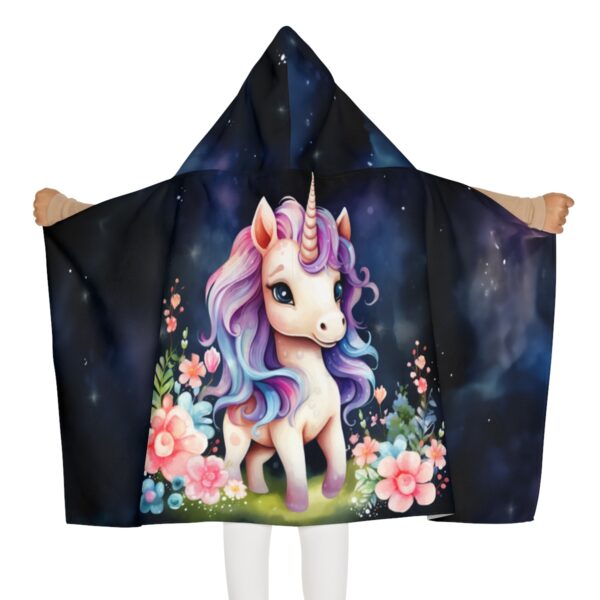 Kid’s Cute Unicorn Hoodie Blanket – Youth Hooded Towel