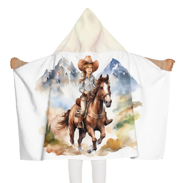Lil’ Cowgirl Hoodie Blanket – Youth Hooded Towel