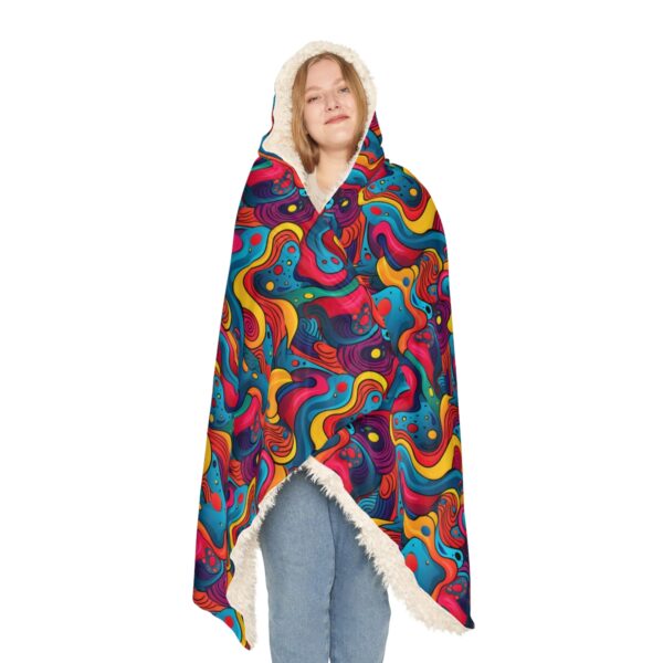 Psychedelic Hoodie Blanket – Sherpa or Micro-Fleece Options